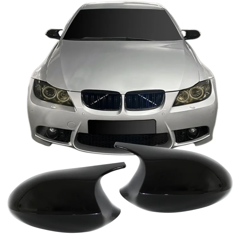 Spejlcover sæt i blank sort til BMW 3 serie E90/E91, 2005-2008, E92/ E93, 2006-2010