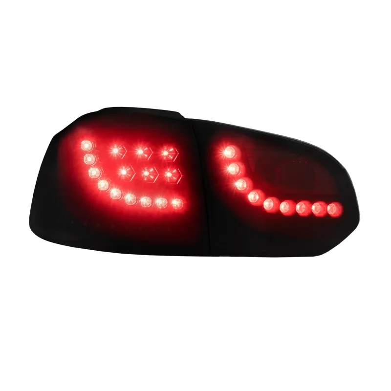 LED baglygter mørk sort til VW Golf 6 årgang 2008-2012 - Dynamisk