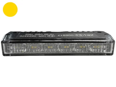 NR180 led flash 180° til frontgrill ell. spejl  gul blink