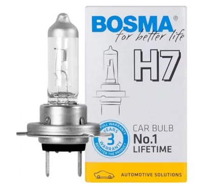 Bosma Pære 12V 55W H7 PX26d No. 1 LIFETIME - 1 stk.