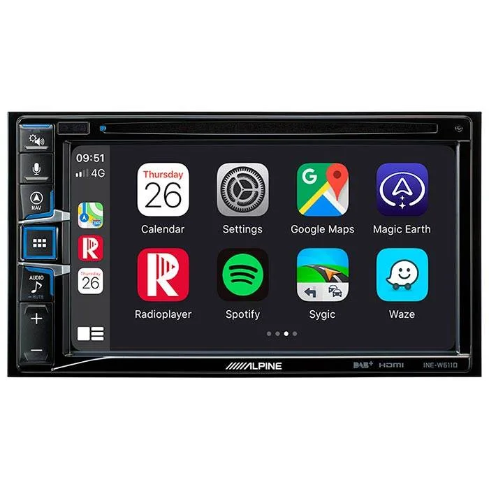 Alpine INE-W611D 2DIN Multimedie Station med navigation
