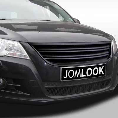 JOM Frontgrill med dobbeltribber sort uden logo til VW Tiguan, 20072011