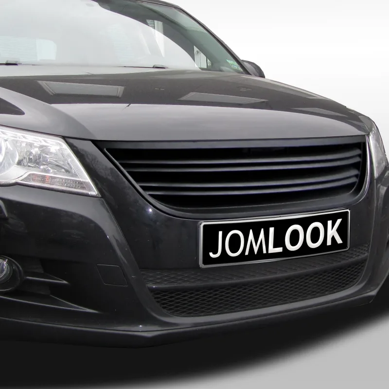 JOM Frontgrill med dobbeltribber sort uden logo til VW Tiguan, 20072011