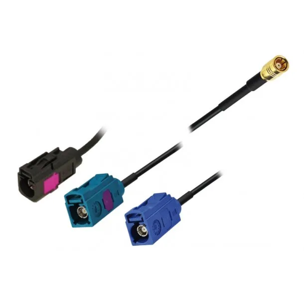 Calearo DAB+/GPS kabel Fakra til SMB hunstik, 7 m