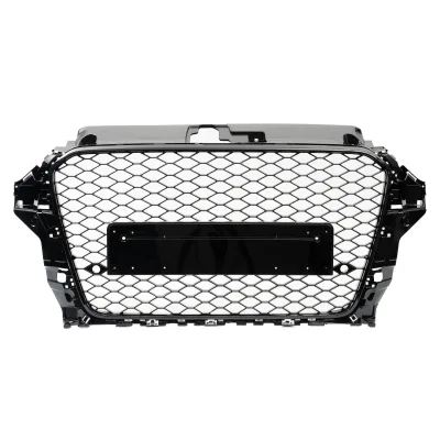 JOM Frontgrill honeycomb i blank sort til Audi A3 8V årgang 2012-2016