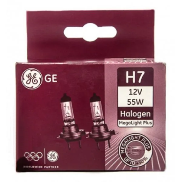 GE H7 Mega Light Plus - 2 stk.