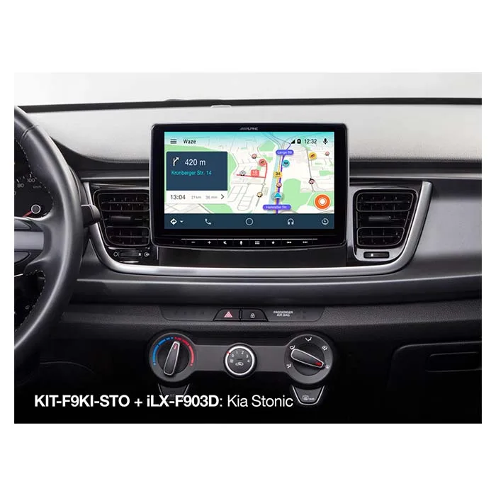 Alpine 9" monteringssæt Kia stonic 2017->