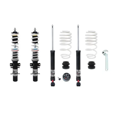 NJT eXtrem gevindundervogn, justerbar hårdhed til VW Polo 6R 1.2 / 1.4 / 1.6 / 1.4 TDI / 1.6 TDI, (2009-)