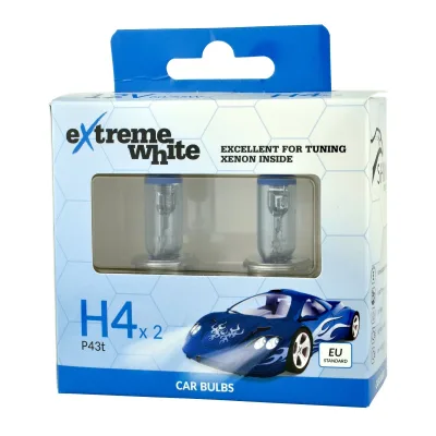 Bosma Pærer 12V 60/55W H4 Extreme white - 2 stk.