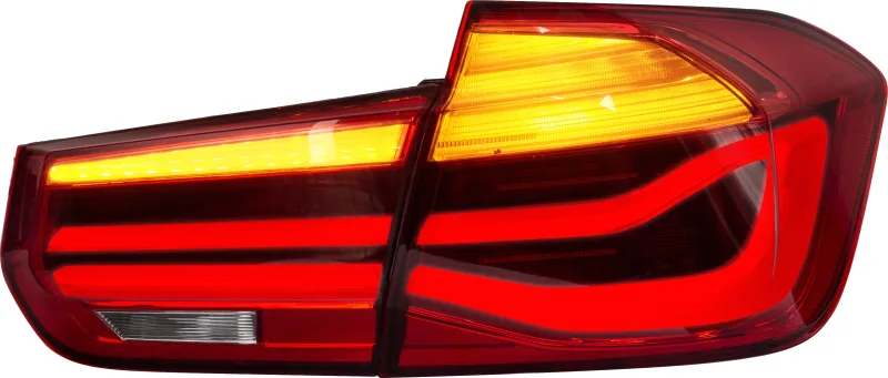 LED baglygter med dynamisk LED blink, klar rød til BMW F30 3 serie, Sedan, Årgang 2011-2019