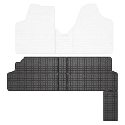 Gummimåtter Citroën Jumpy II van 07-16, Fiat Scudo II van 06-16, Peugeot Expert II van 06-16, Toyota Proace I van 13-16 2 række