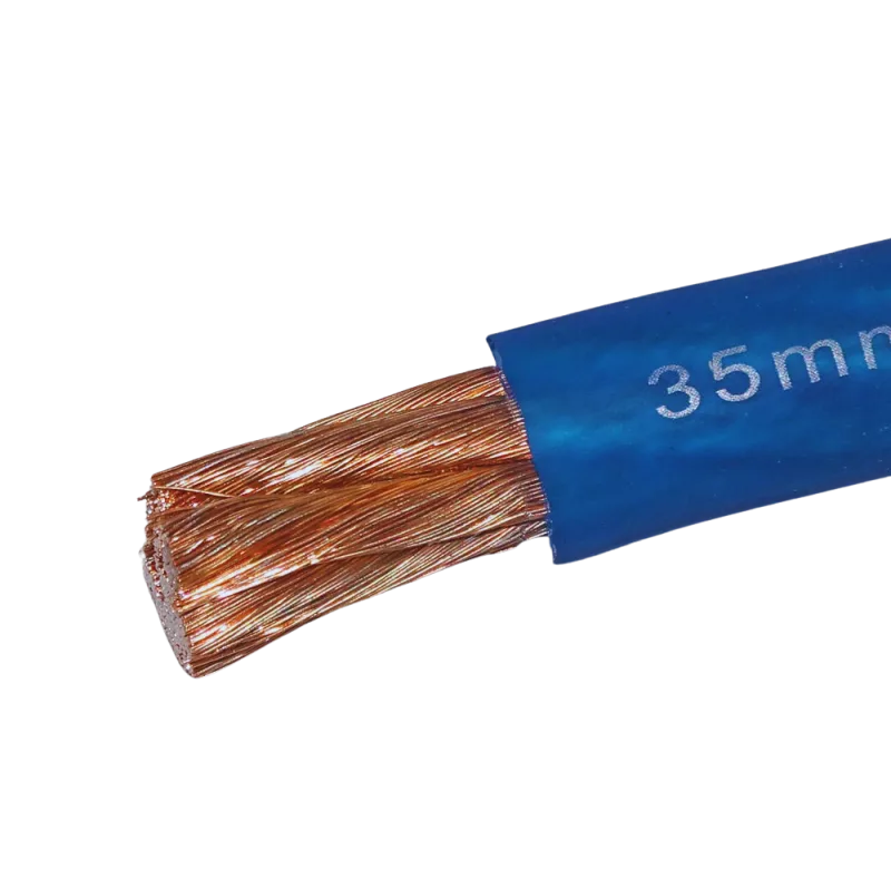 35 mm2 Powerkabel Blå transparant -1 meter