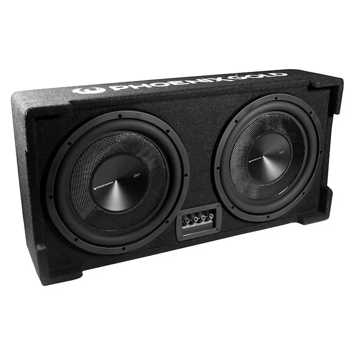 Phoenix Gold 2X12" 1000W RMS 2 Ohm passiv sub. box