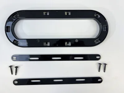 Logoholder Audi, blank sort