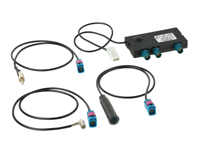 DAB/FM antenne splitter med kabel til aktive antenner
