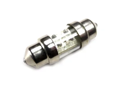 Pinolpære 12V, 31mm - 1 stk. Grøn
