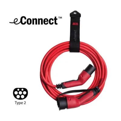 eConnect ladekabel MODE3 - T2, 5m, 1-faset 20A