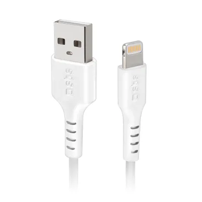 SBS Lightning kabel. 2m - Hvid