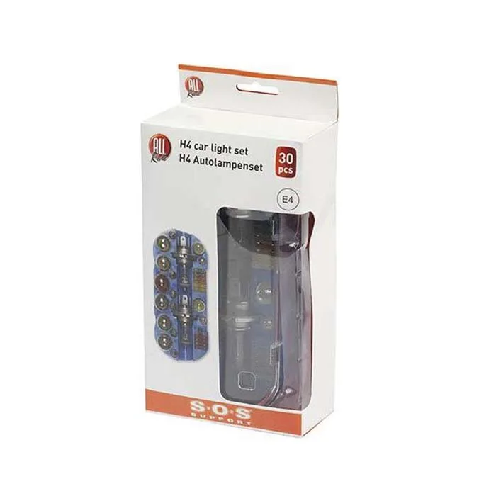 Allride SOS Support H4 pærekit 12V inkl. sikringer
