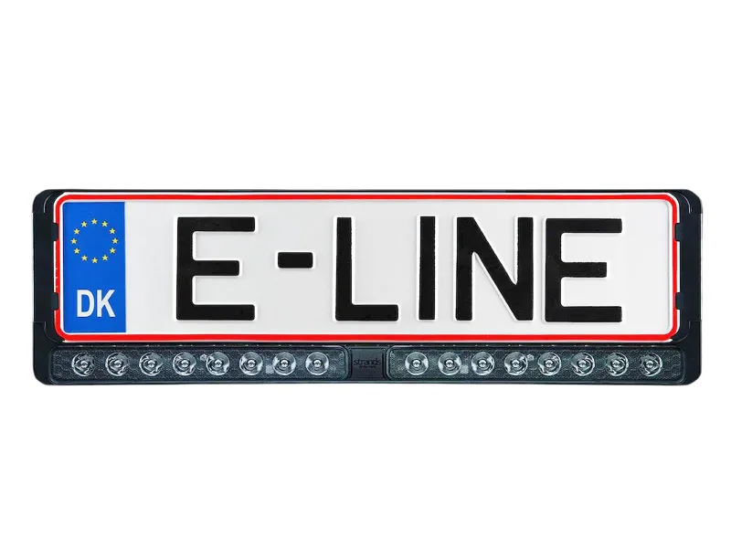 NUUK E-LINE DUO LED nummerplade-lys, indbygget relæ, 2x referens 20