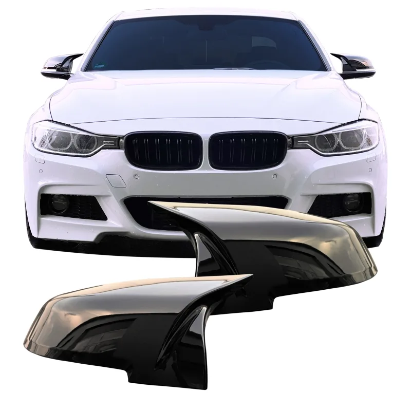 Spejlcover sæt i blank sort til BMW 1 serie F20 F22 5-dørs