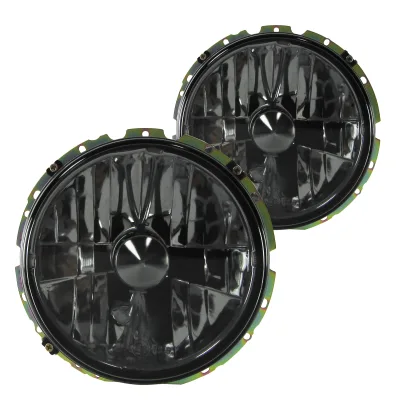 Forlygter klar glas/sort til VW Golf 1