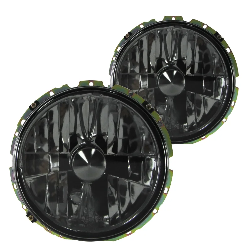 Forlygter klar glas/sort til VW Golf 1