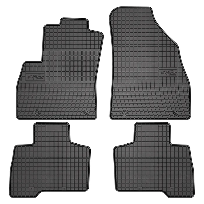 Gummimåtter Citroën Nemo Combi / Citroën Nemo van / Fiat Qubo / Peugeot Bipper Tepee, 07-17, 1+2 række