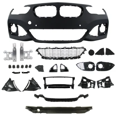 JOM Forkofanger Sports design inkl. grill med PDC-udskæringer BMW 1 serie F20 LCI/F21 LCI, 2015-2019