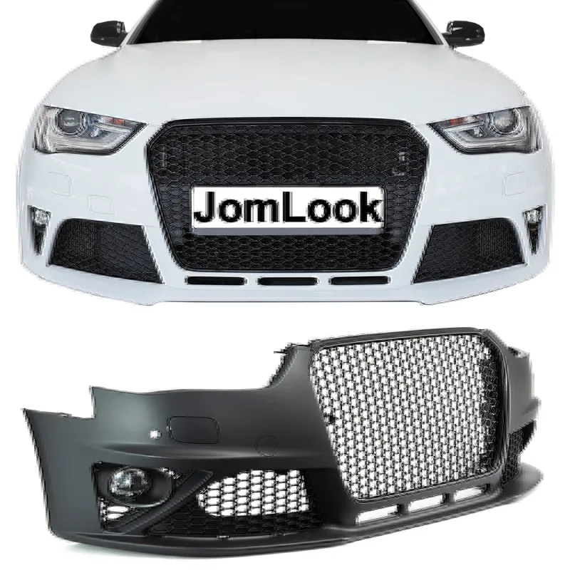 JOM Frontkofanger i sport-design inkl. grill og tågelygter (SRA/PDC) Audi A4 B8 Facelift, 2011-2015