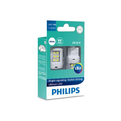Philips Ultinon LED W21W Hvid 12V - Sæt