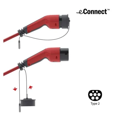 eConnect ladekabel MODE3 - T2, 5m, 3-faset 20A